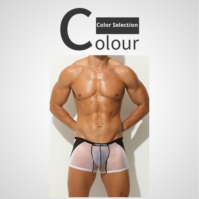Men's Underwear Men's Seamless Ice Silk Plus Size Boxer