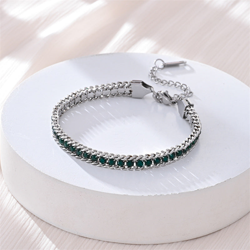 Fashionable Light Luxury Full Diamond Bracelet