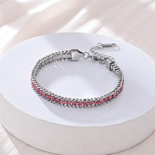 Fashionable Light Luxury Full Diamond Bracelet